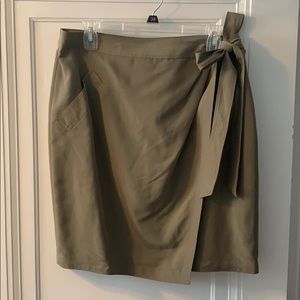 Olive Green Wrap Skirt
